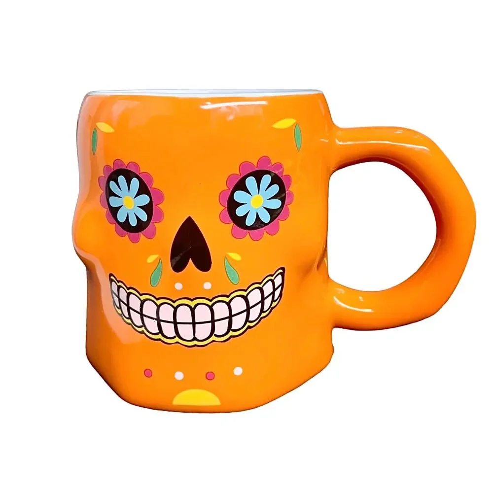 Halloween Bundle: Skeleton Shirt 2Xl, Vincent the Living Skull, Sugar Skull  Mug - Picture 4 of 12
